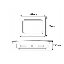 LED reflektor IVO-2 30W - neutrálna biela