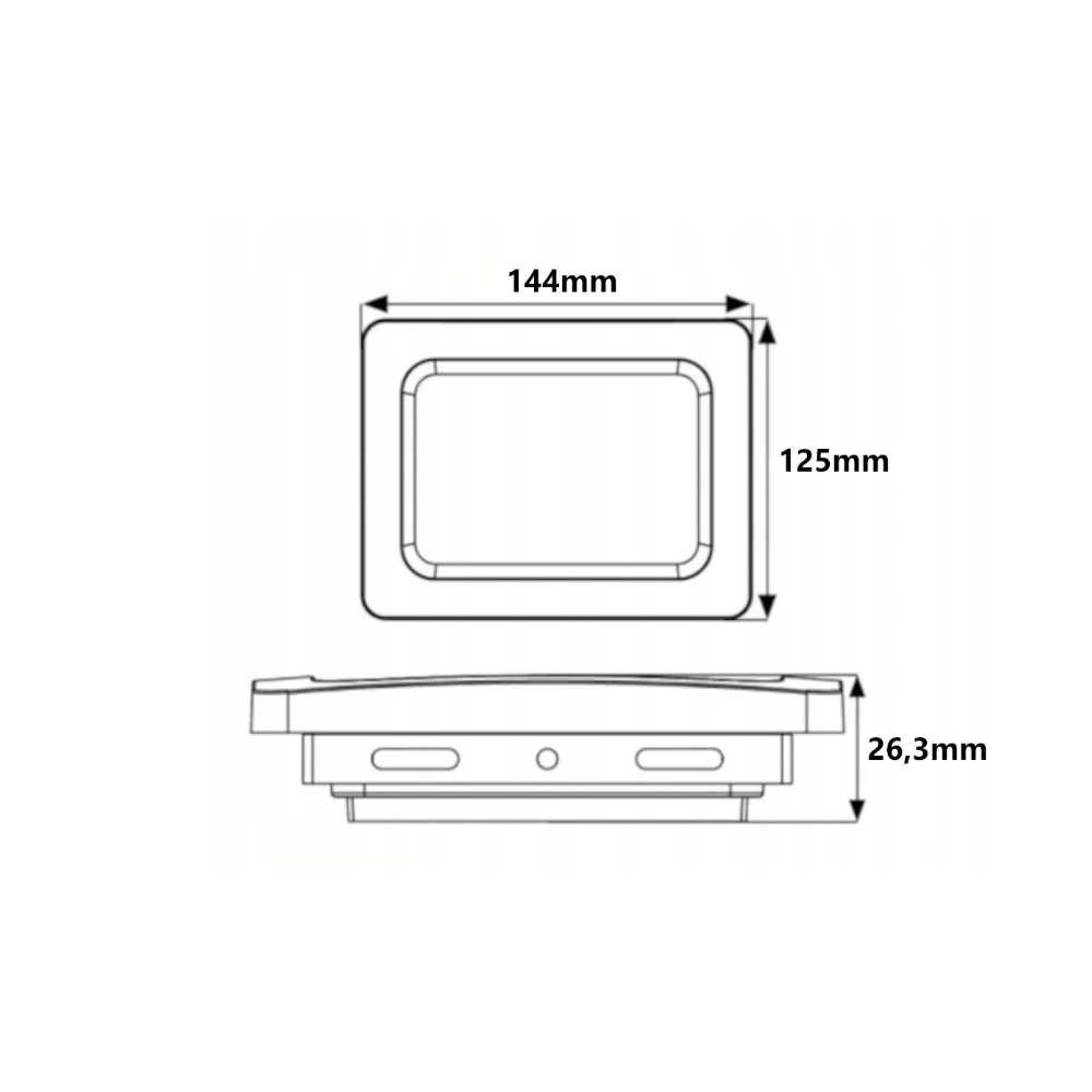 LED reflektor IVO-2 30W - neutrálna biela