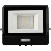 LED reflektor MASTER - 30W - IP65 - PIR - neutrálna biela