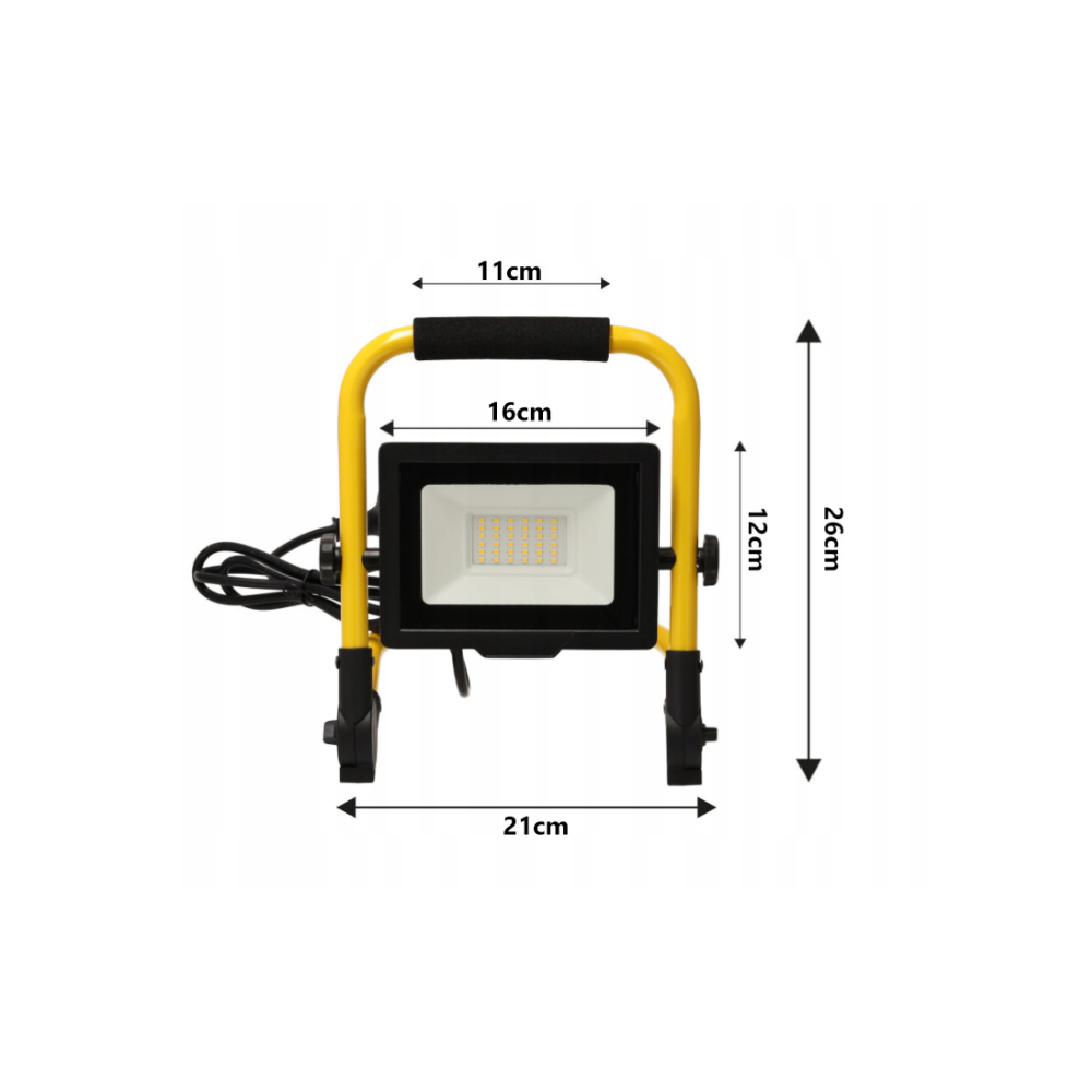 LED reflektor 50W IP65 so stojanom - studená biela