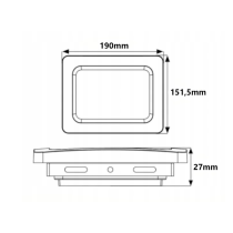 LED reflektor IVO-2 50W - neutrálna biela