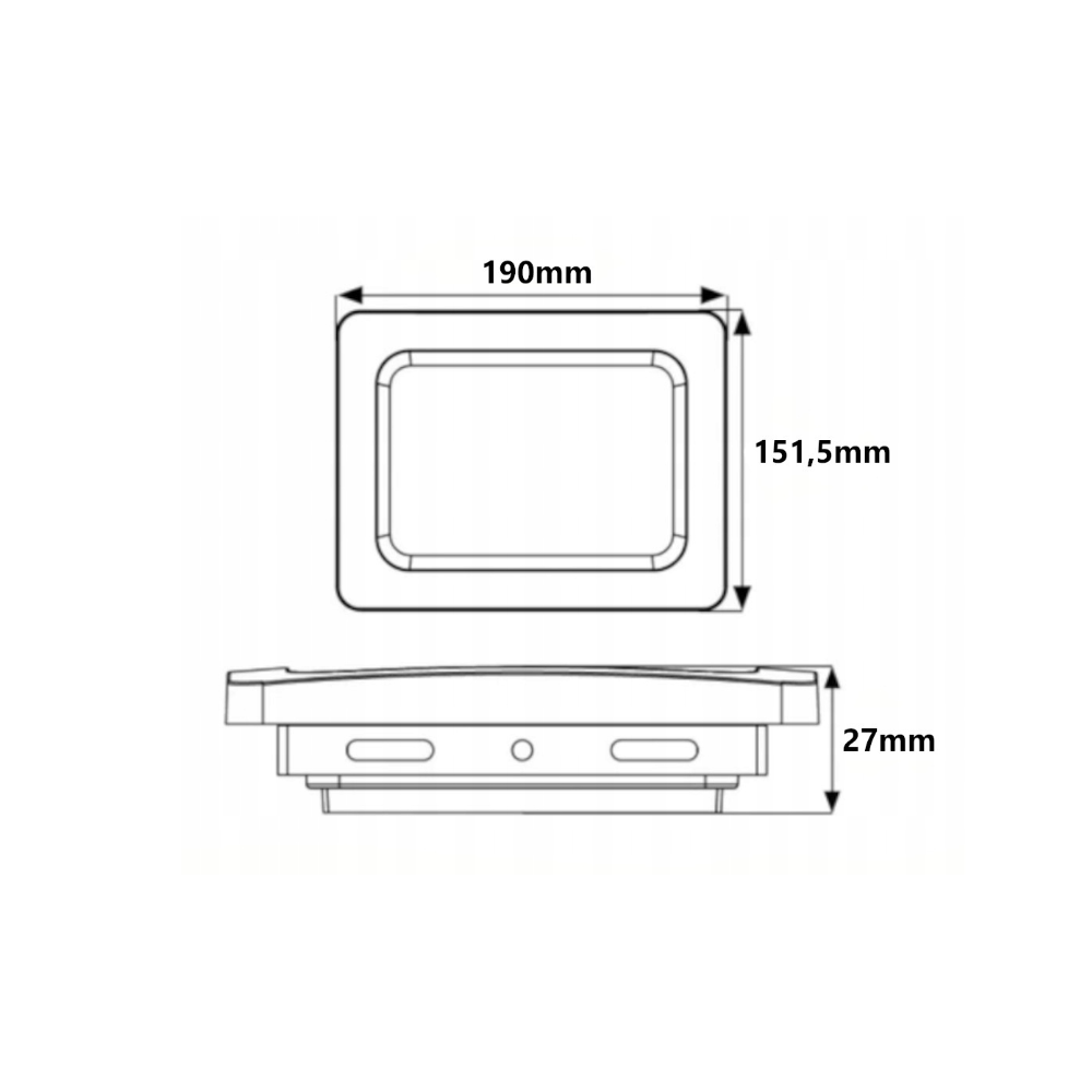 LED reflektor IVO-2 50W - neutrálna biela