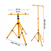 Statív na reflektor dvojitý - žltý - 140cm