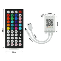 Ovládač RGB LED pásikov + aplikácia Bluetooth Music - jeden vstup