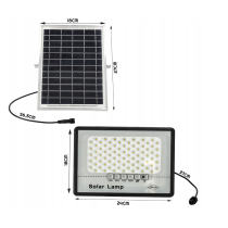 Solárne LED svietidlo DAKAR - 50W - PIR