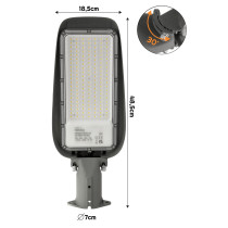 LED pouličná lampa 100W IP65 neutrálna biela