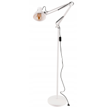 LED stojacia lampa 1xE27 185cm biela