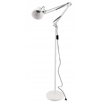 LED stojacia lampa 1xE27 185cm biela