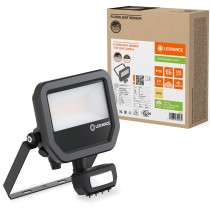 LED reflektor 17W 2200lm 3000K IP65 čierny so senzorom pohybu LEDVANCE Floodlight