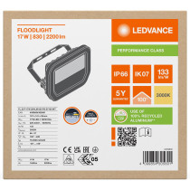 LED reflektor 17W 2200lm 3000K IP66 biely LEDVANCE reflektor