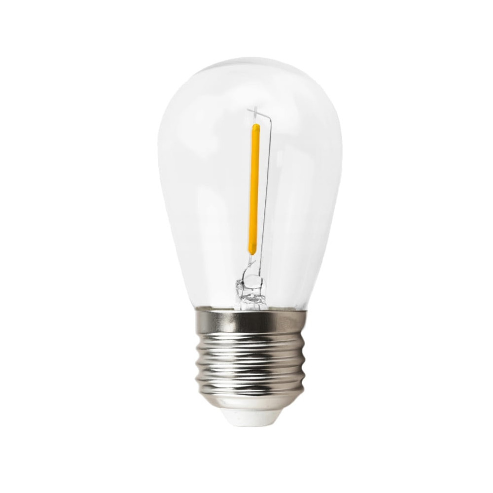 LED žiarovka filament - E27 - 1W - teplá biela