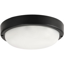 LED stropná lampa 15W - čierna - studená biela