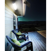 LUMAX - LED solárne svietidlo model LGS950 s pohybovým senzorom - 7W - 500lm - IP44 - Neutrálna biela / 4000°K