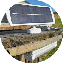 LUMAX - LED solárne svietidlo model LGS950 s pohybovým senzorom - 7W - 500lm - IP44 - Neutrálna biela / 4000°K