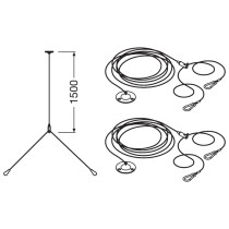 Kábel na zavesenie LED panelu 60x60 SUSPENSION KIT LEDVANCE