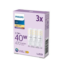 3x LED žiarovka G9 kapsula 3,7W  40W 470lm 2700K teplá PHILIPS