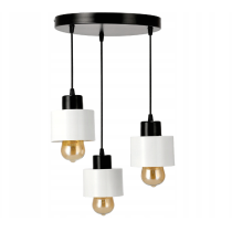 LED závesná lampa LOFT - 3xE27 - CUBE WHITE