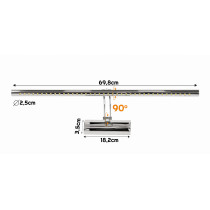 LED svietidlo kúpeľňové - 70cm - 9W - studená biela