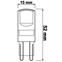 OSRAM - 3PAK LED žiarovka - 2,6W - 320lm - 360° - 230V - Teplá biela / 2700°K - Capsule G9