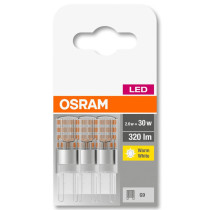 OSRAM - 3PAK LED žiarovka - 2,6W - 320lm - 360° - 230V - Teplá biela / 2700°K - Capsule G9