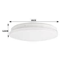 LED stropné svietidlo 12W IP44 neutrálna biela