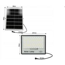 Solárne LED svietidlo DAKAR - 200W - PIR