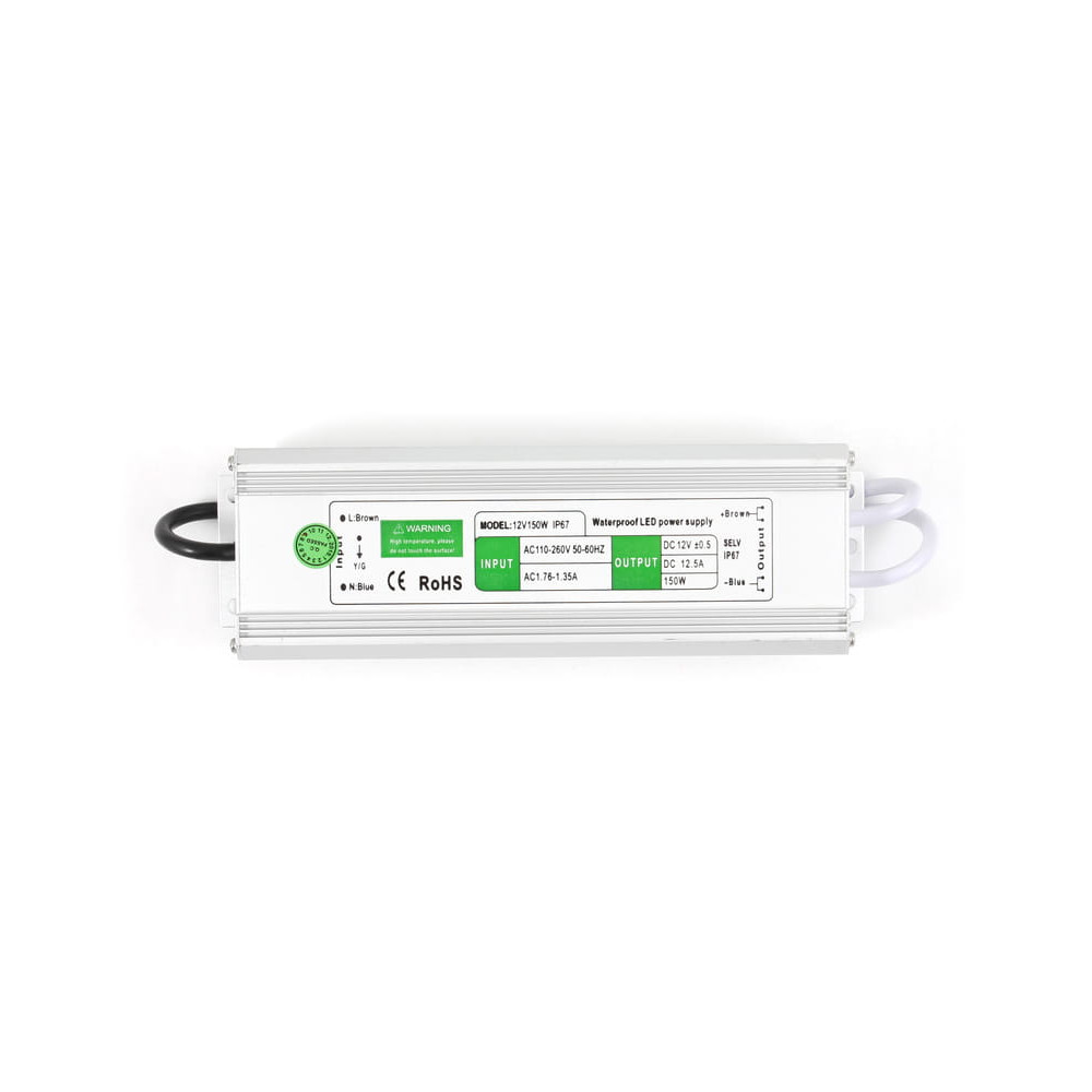 BERGE Zdroj, trafo 12A 150W vodotesný pre LED pásky