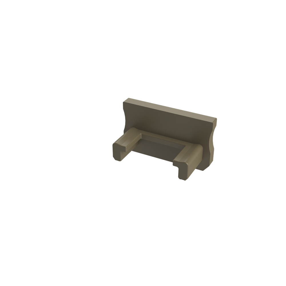 BERGE Krytka pre profil - D - inox
