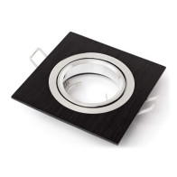 BERGE Podhľadové bodové svietidlo štvorec 71018 ALU čierna VÝKLOPNÉ