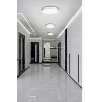 LED Plafond 2xE27 IP20 SEMO-R STRIEBORNÁ