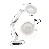 BERGE Stolná LED lampa 8W CCT biela