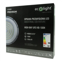 Priemyselná lampa HIGH BAY 100W IP65, studená biela