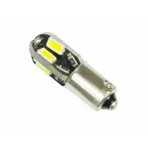INTERLOOK - 1ks - LED Auto Žiarovka - BA9S / T4W - 4W - Studená Biela / 6500°K - CANBUS