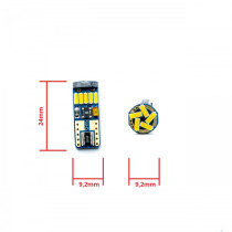 EINPARTS - 2ks - LED žiarovky EPL309 - T10 / W5W - Denná biela / 5000°K - CANBUS