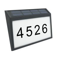 LUMAX - LED solárne svietidlo s číslom domu model LGS960 - 1W - 50lm - IP44 - Neutrálna biela / 4000°K