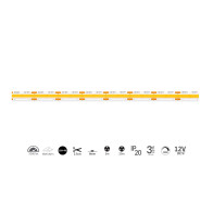 epiLED – 5m LED pásik COB-480 – 10W, 480xCOB, 8mm, IP20, 12V DC - Neutrálna biela (NW) / 4000°K