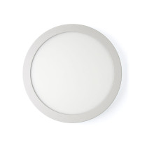 MILIO - LED panel KRUHOVÝ prisadený- 24W - 120° - 230V - IP20 - 300x35MM - Teplá biela / 3000°K - Biely