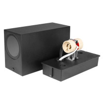 MASTER LED - Záhradné svietidlo LIDA DUO - 2xGU10 - Čierne