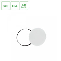 SPECTRUM LED - NYMPHEA RINGS 24W - plafónové svietidlo 115° IP54 Ø320x52mm 230V CCT  - Biele + Čierne