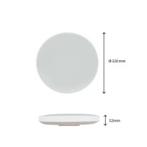 SPECTRUM LED - NYMPHEA RINGS 24W - plafónové svietidlo 115° IP54 Ø320x52mm 230V CCT  - Biele + Čierne