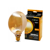 ECOLIGHT Dekoratívna LED žiarovka E27 4W 200lm G130 Amber Retro - rada ZERO