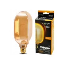 ECOLIGHT Dekoratívna LED žiarovka E27 4W 200lm O100 Amber Retro - rada ZERO