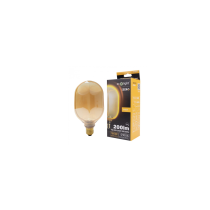 ECOLIGHT Dekoratívna LED žiarovka E27 4W 200lm O100 Amber Retro - rada ZERO
