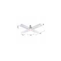BERGE LED žiarovka HELI - E27 - 52W - 5200lm - neutrálna biela