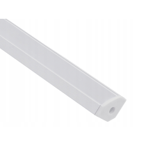 BERGE LED hliníkový profil rohový 1m biely - sada