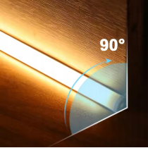 BERGE LED hliníkový profil rohový 1m biely - sada