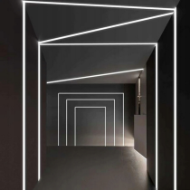 BERGE LED hliníkový profil rohový 1m biely - sada