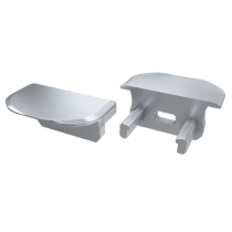 BERGE Krytka pre profil AXI, mliečne PVC, 2m