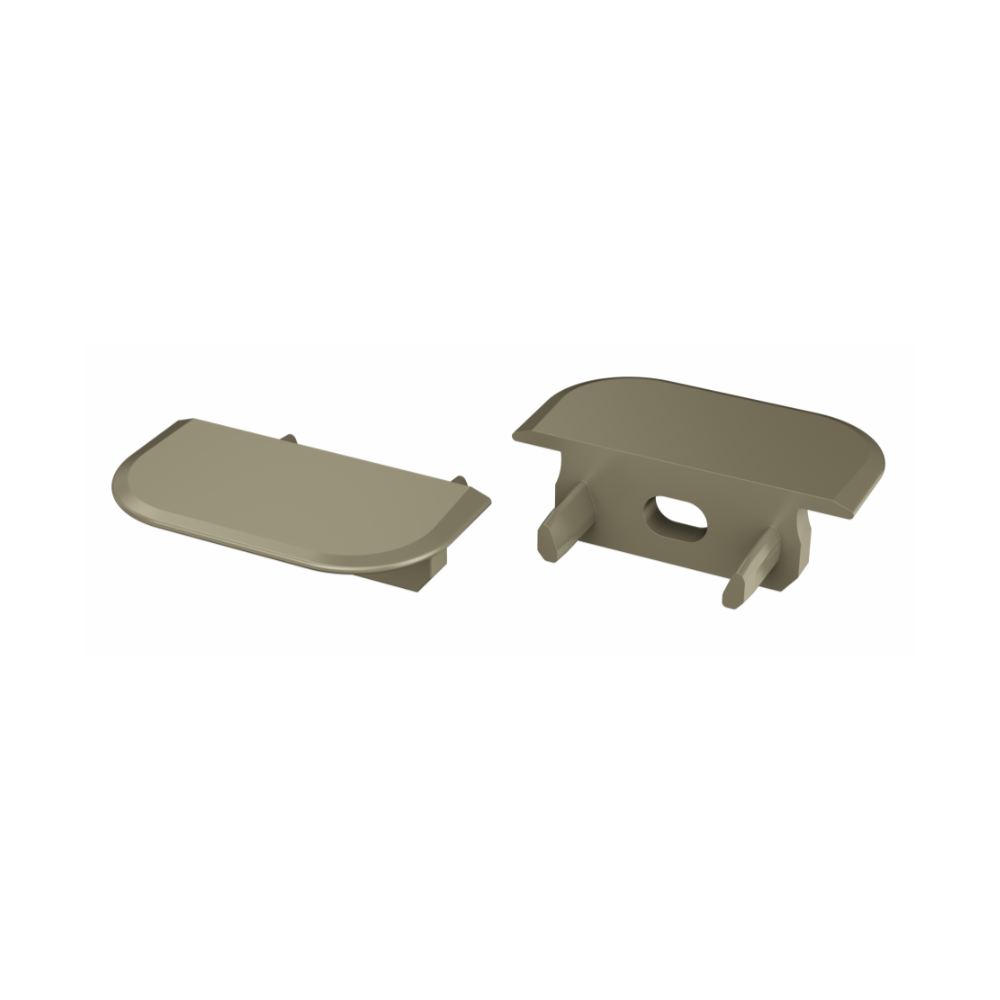 BERGE Krytka pre profil AXI, mliečne PVC, 2m