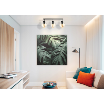 BERGE LED nastaviteľné stropné svietidlo 3xE27 LOFT - priehľadná guľa